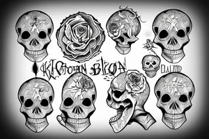 Skeleton holding up the world on his back tattoo idea