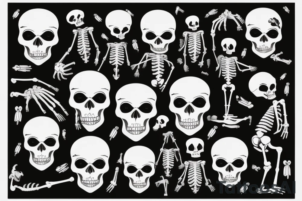Skeleton holding up the world on his back tattoo idea