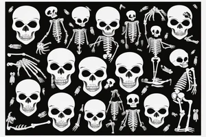 Skeleton holding up the world on his back tattoo idea