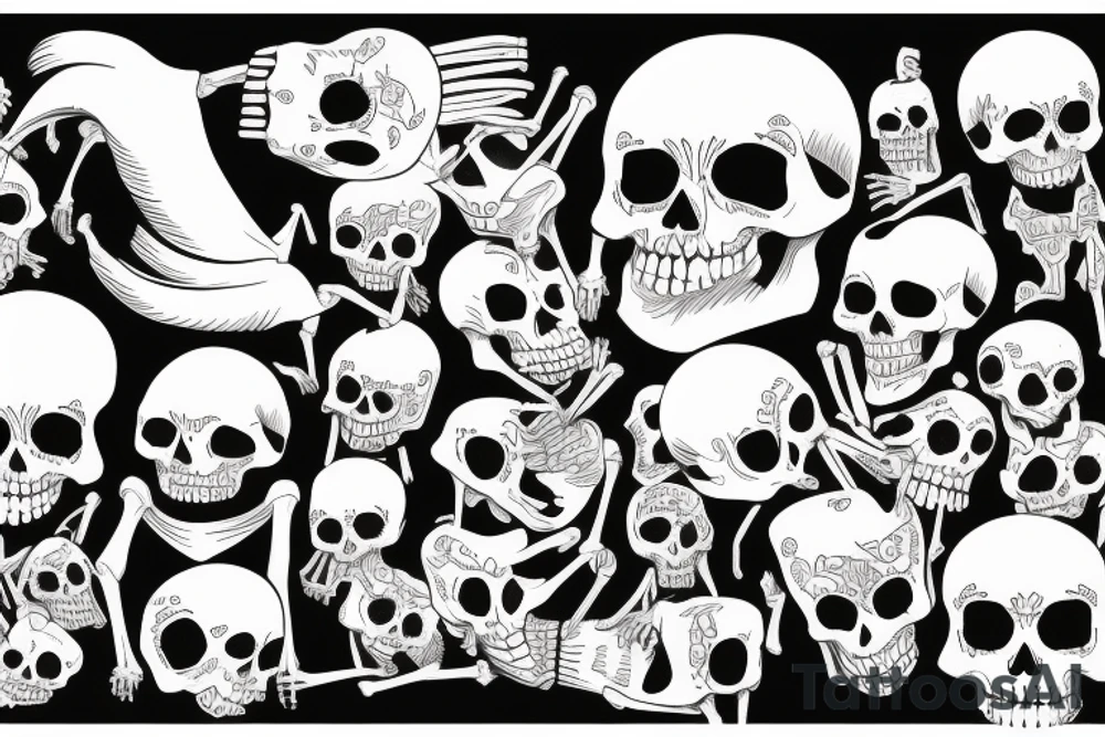 Skeleton holding up the world on his back tattoo idea