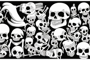 Skeleton holding up the world on his back tattoo idea