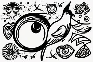A dove in the eye of a hurricane tattoo idea