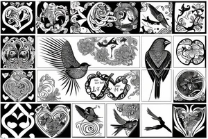 A bird meaning protection, love, friends tattoo idea