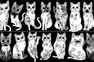 Cat, dog tattoo idea
