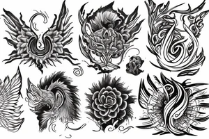 fire wind tattoo idea