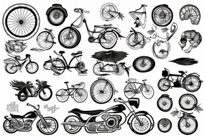 bike wind tattoo idea