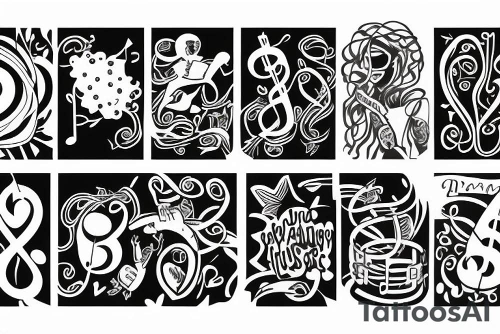 2 daughters
music lover
bipolar diagnose tattoo idea