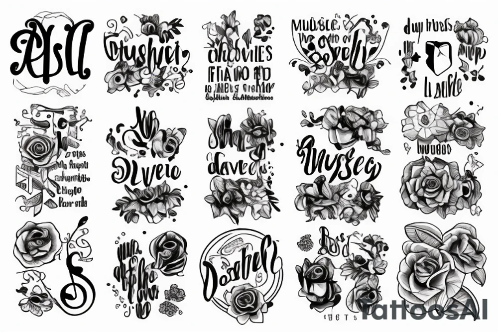 2 daughters
music lover
bipolar diagnose tattoo idea