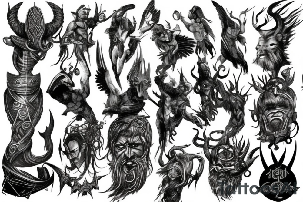 God of War, norse mythology. tattoo idea