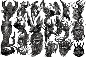 God of War, norse mythology. tattoo idea