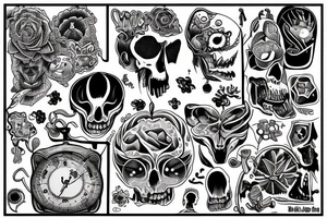 ADHD, pain and struggle inside mind. tattoo idea