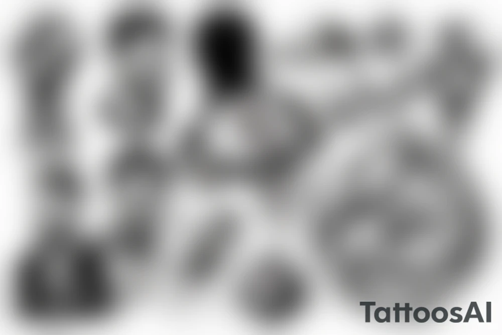 messi with the world cup tattoo idea