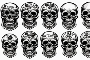 skull of death tattoo idea