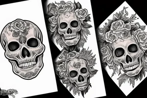 skull of death tattoo idea