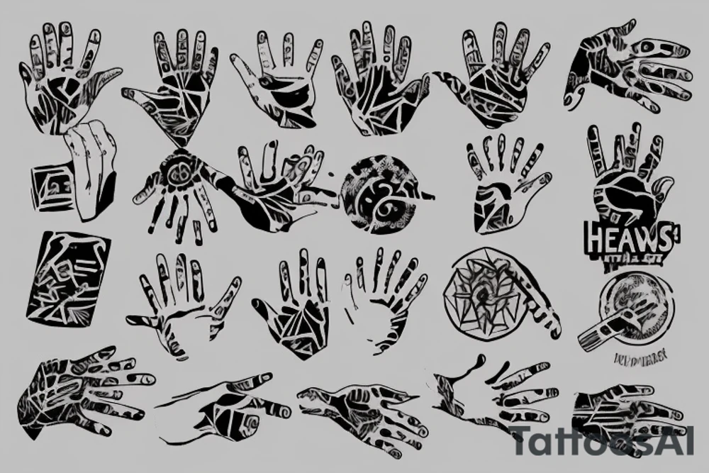 heavy hands, sand tattoo idea