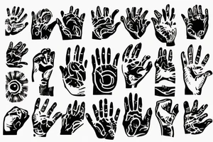 heavy hands, sand tattoo idea