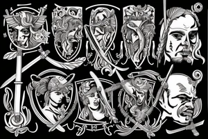 Hercules with sword tattoo idea