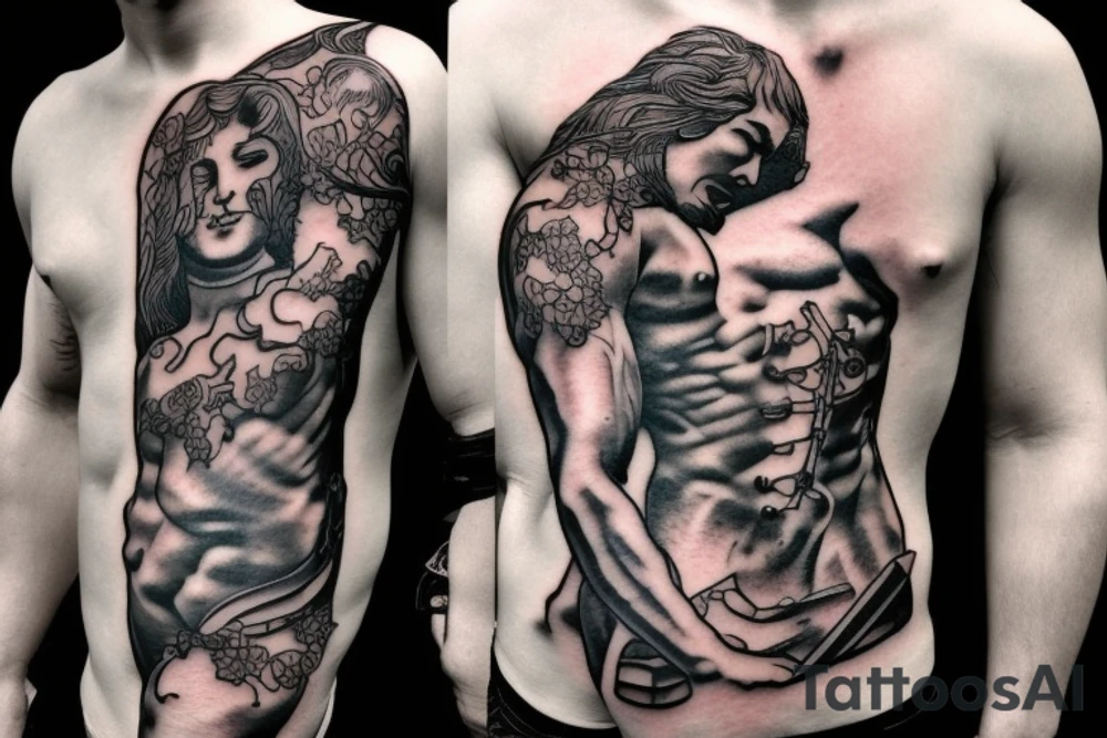 Hercules with sword tattoo idea
