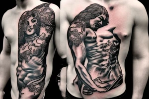 Hercules with sword tattoo idea