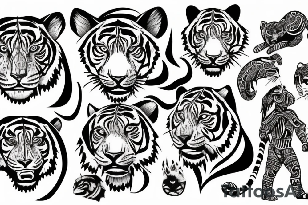 tiger tattoo idea