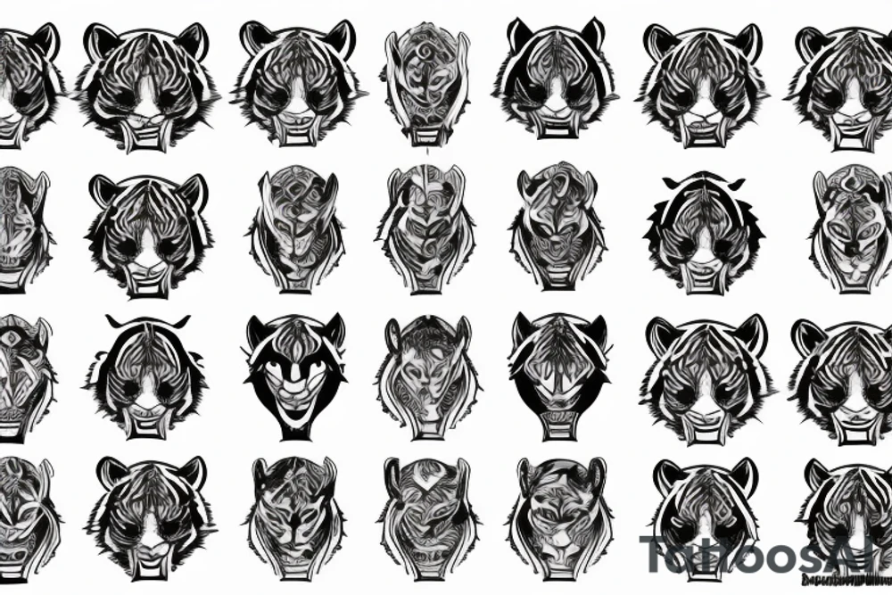 tiger tattoo idea