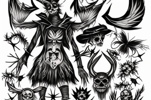 Devil scarecrow tattoo idea