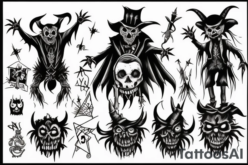 Devil scarecrow tattoo idea