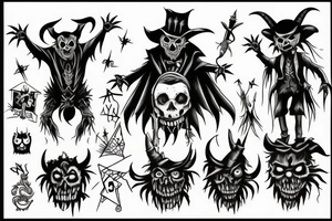 Devil scarecrow tattoo idea