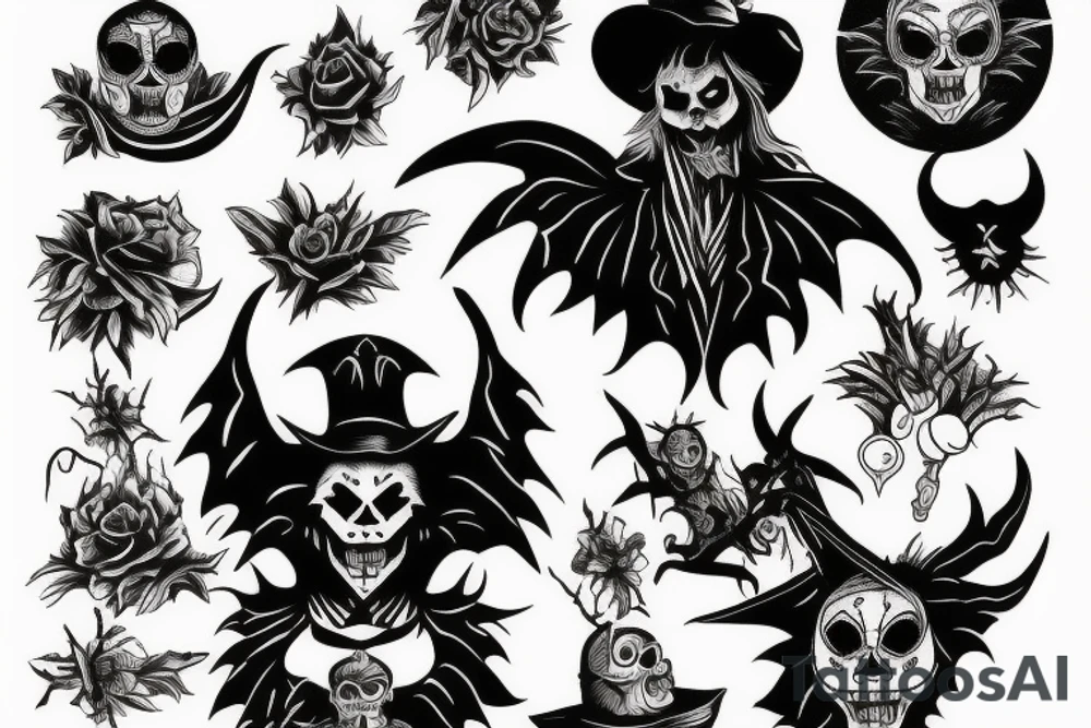 Devil scarecrow tattoo idea