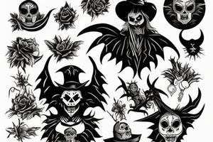 Devil scarecrow tattoo idea
