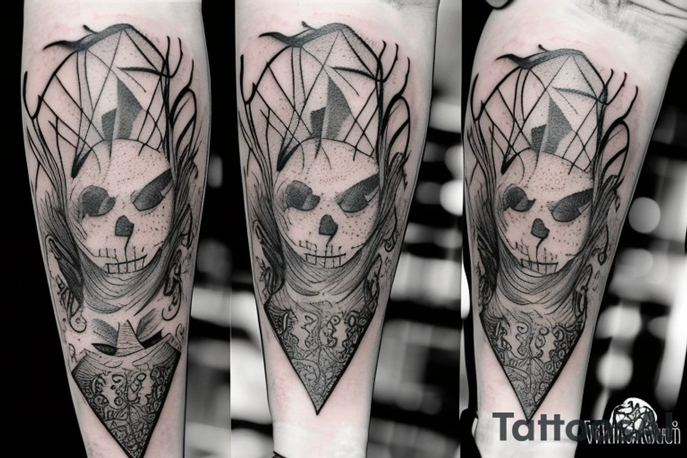 scarecrow large tattoo idea