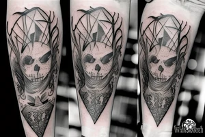 scarecrow large tattoo idea