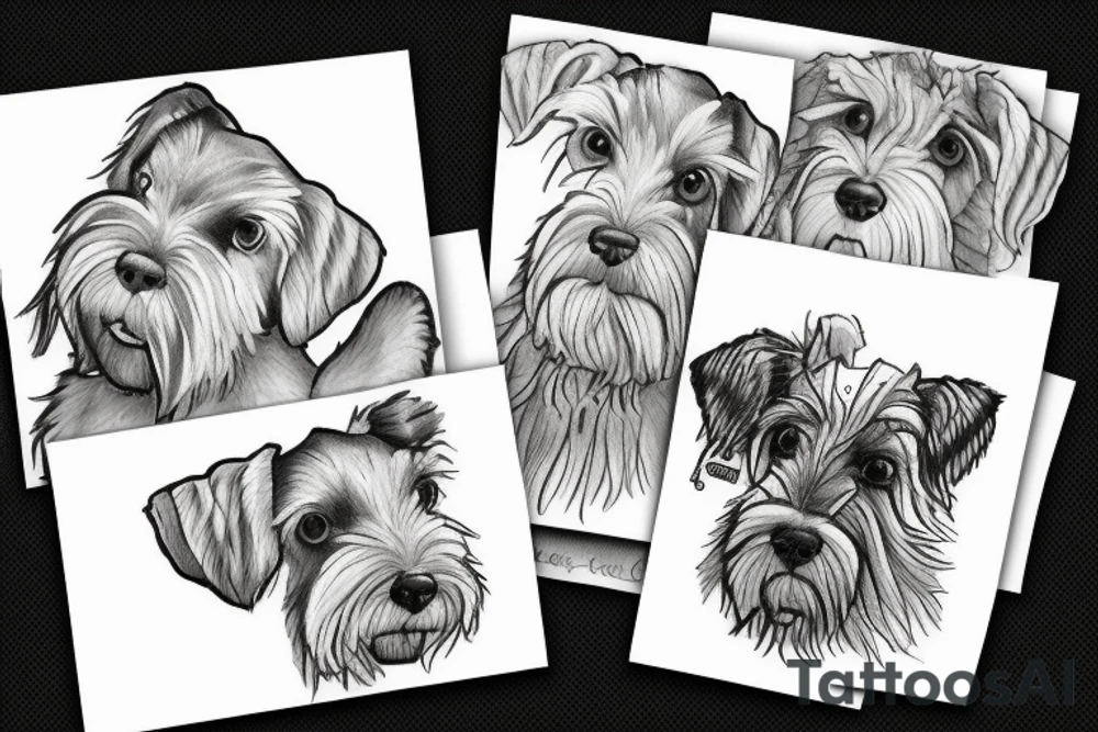 miniature schnautzer tattoo idea