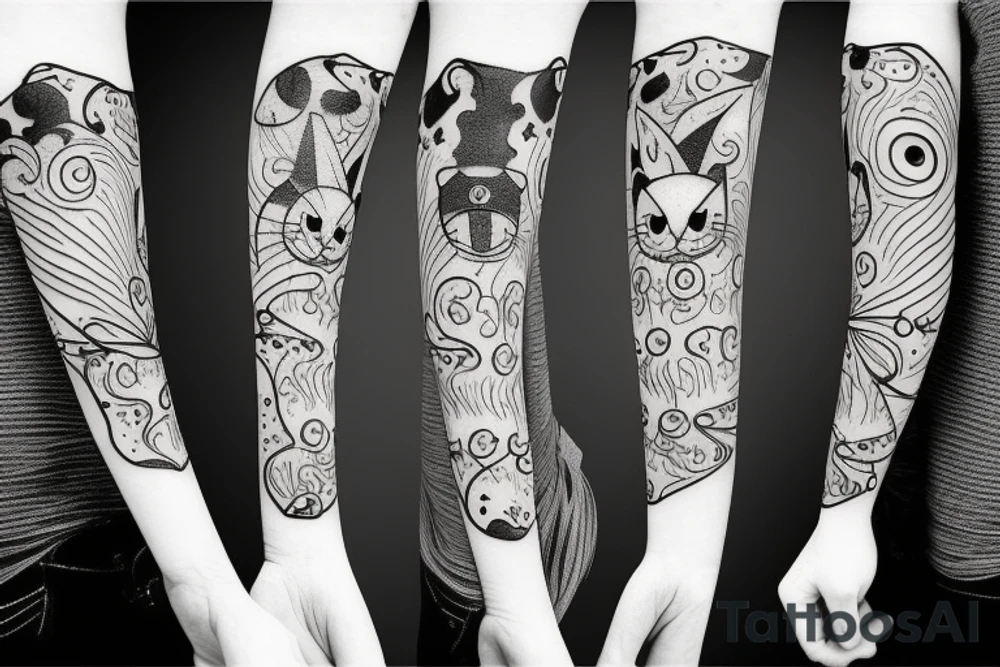cat with hat tattoo idea