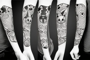 cat with hat tattoo idea