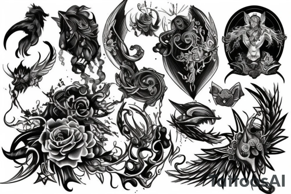 fantasy art tattoo idea