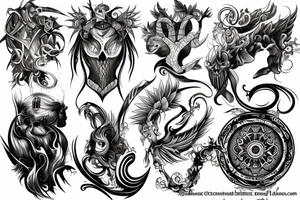 fantasy art tattoo idea