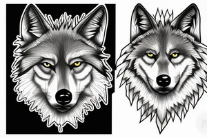 Wolf tattoo idea