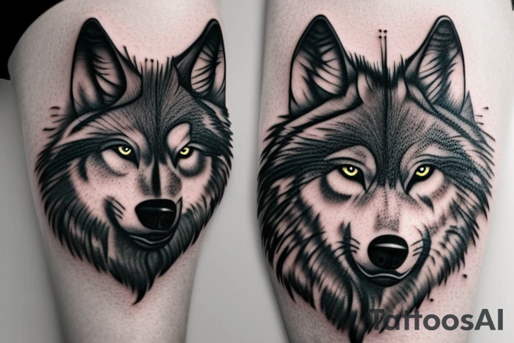 Wolf tattoo idea
