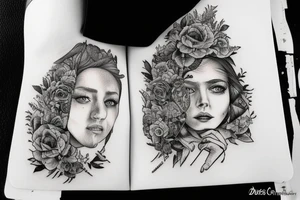 Betende hände tattoo idea