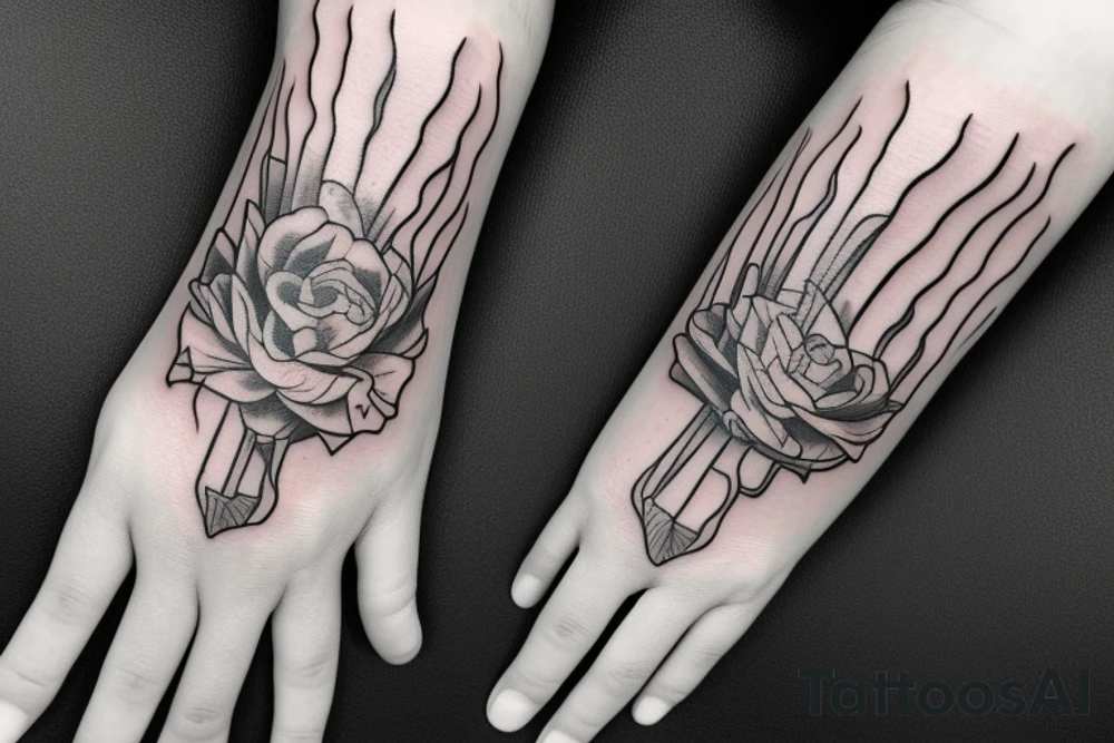 Praying hands tattoo idea