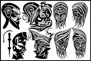 zeus with a scar tattoo idea
