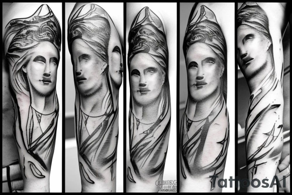 zeus with a scar tattoo idea