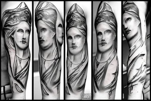 zeus with a scar tattoo idea