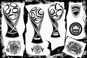 World Cup trophy tattoo idea