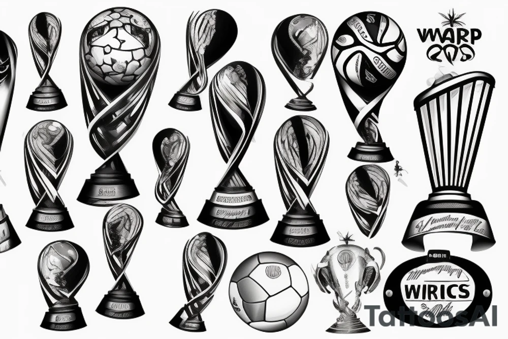 World Cup trophy tattoo idea