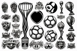 World Cup trophy tattoo idea