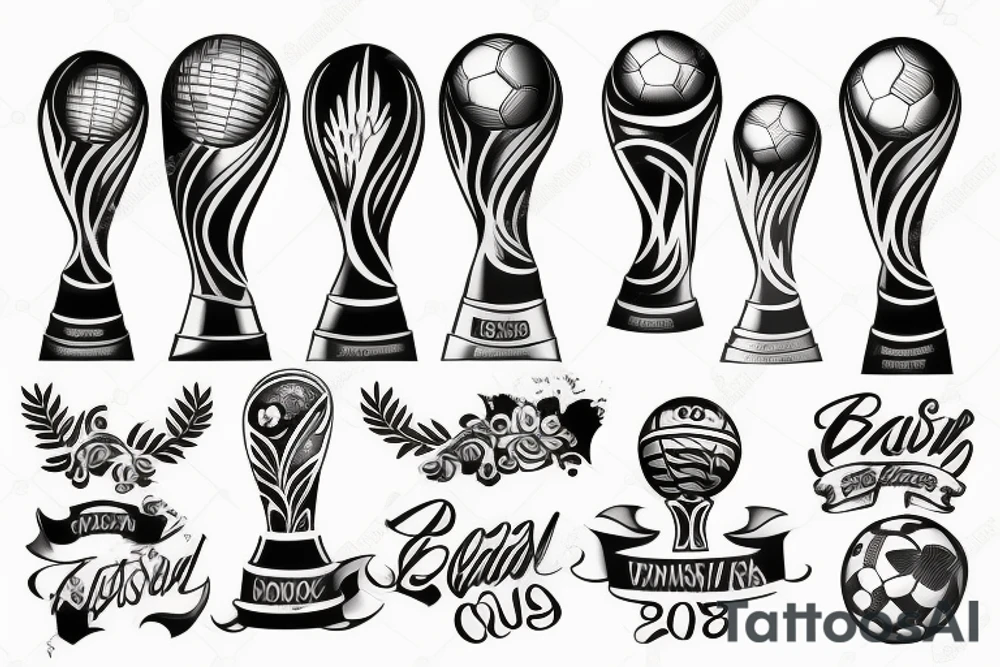 World Cup trophy tattoo idea