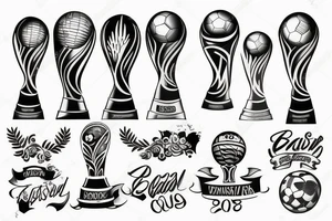 World Cup trophy tattoo idea