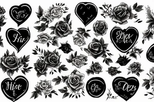 Echtes Herz mit Rosen tattoo idea